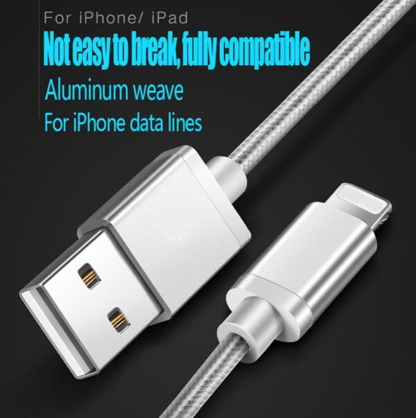 3-Pack: 10FT Heavy Duty Braided iPhone Lightning USB Cable - Image 8