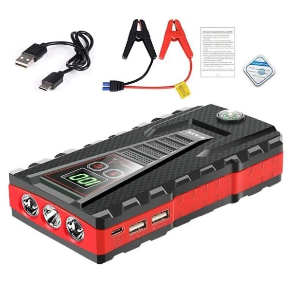 22000mAh 1200A Wireless Charger Car Jump Starter - Image 2