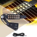 Music Tools 12-hole Acoustic Guitar Sound Hole Pickup Magnetic Transducer with Tone Volume Controller Audio Cable